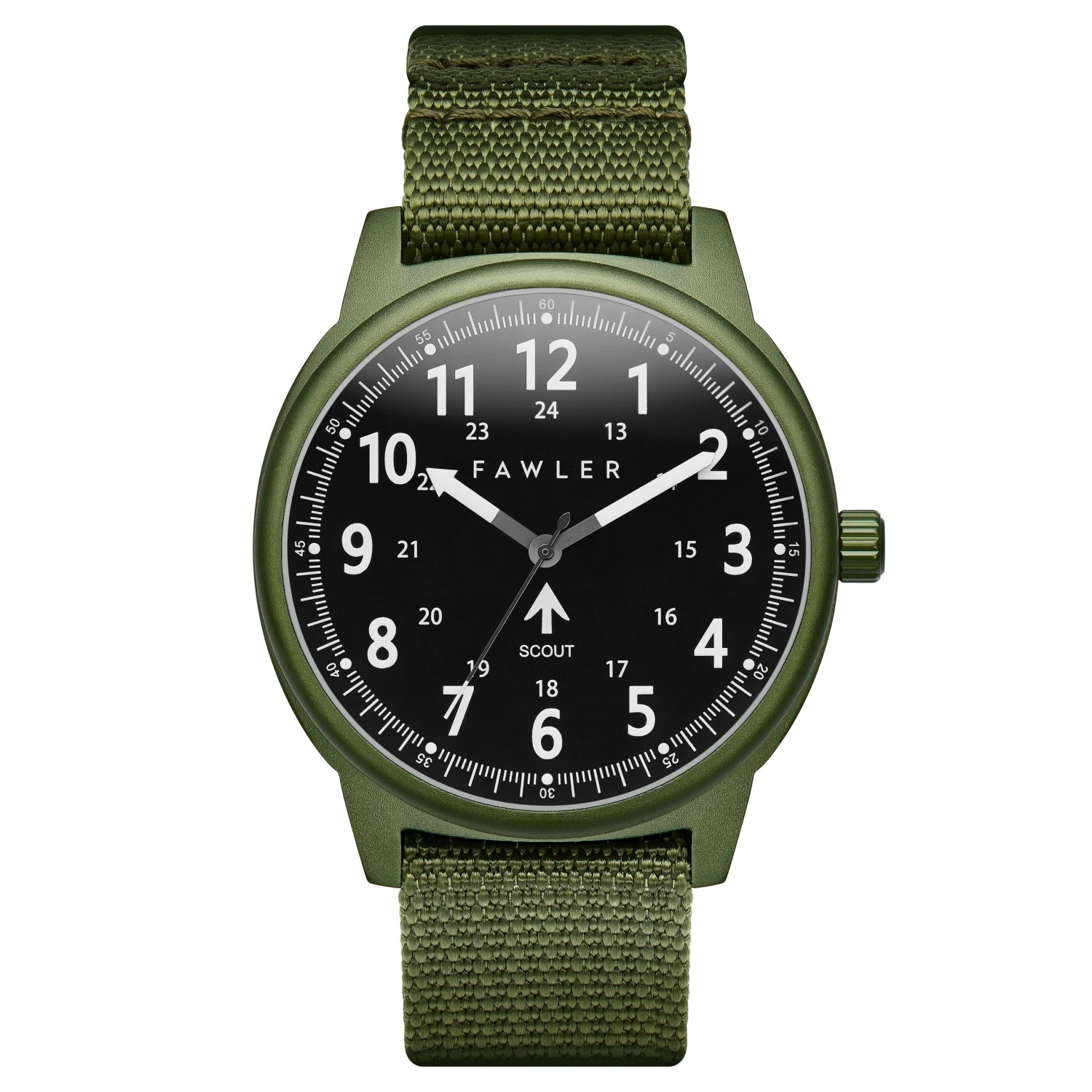 Fawler Scout | Montre militaire verte à bracelet NATO 3 Fawler Scout | Montre militaire verte à bracelet NATO