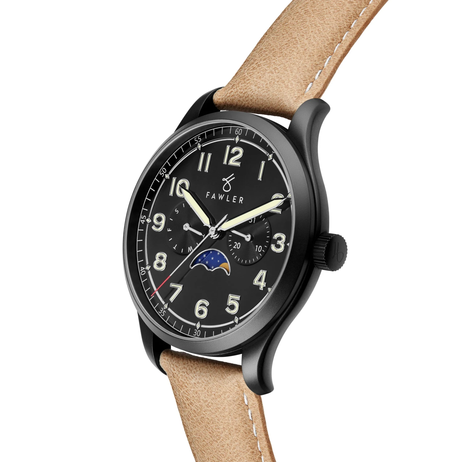 Fawler Montre Orrin Fhillip à phases de lune 4 Fawler Montre Orrin Fhillip à phases de lune – Image 2