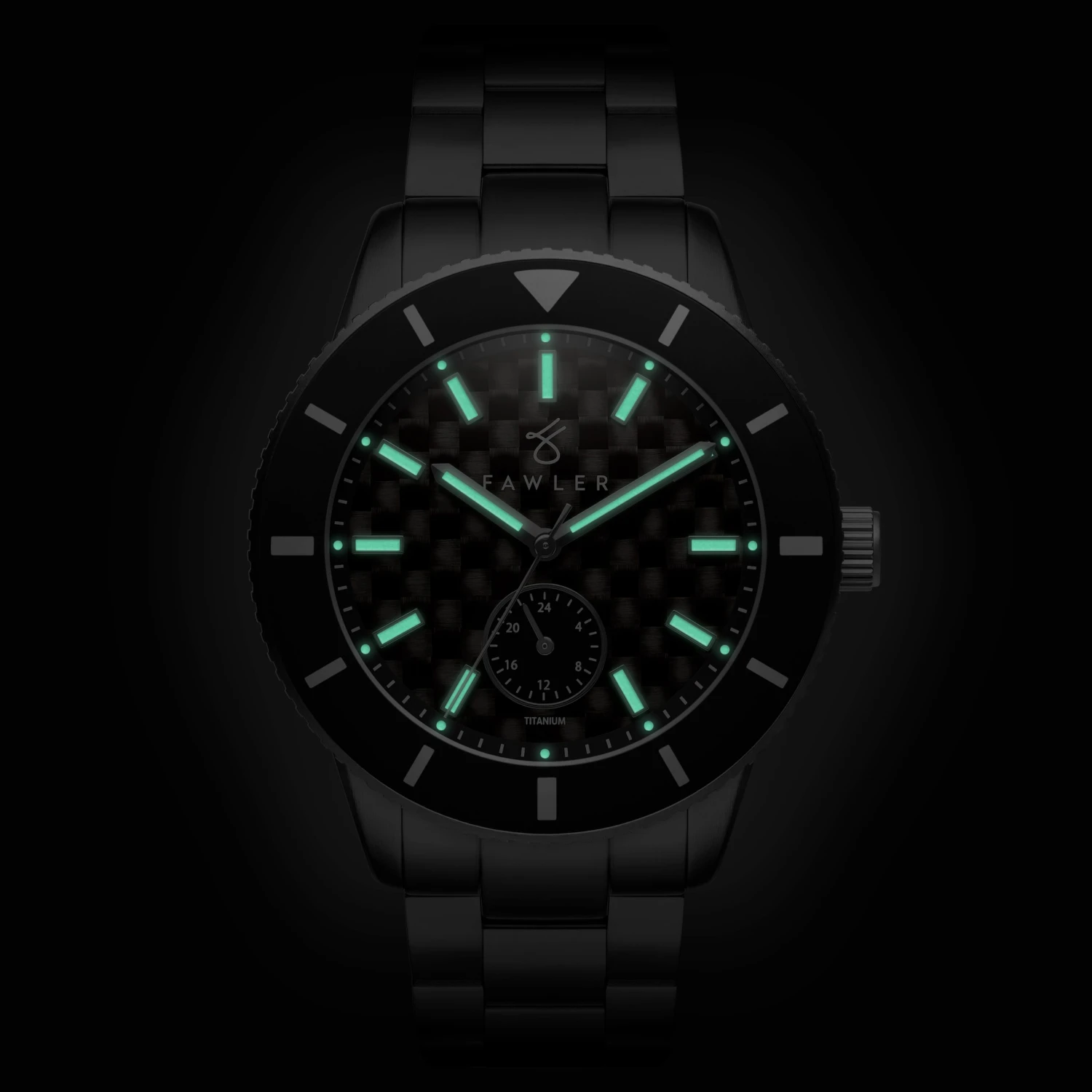 Fawler Makalu | Montre de plongée en titane brossé avec cadran en fibre de carbone - série limitée 8 Fawler Makalu | Montre de plongée en titane brossé avec cadran en fibre de carbone - série limitée – Image 6