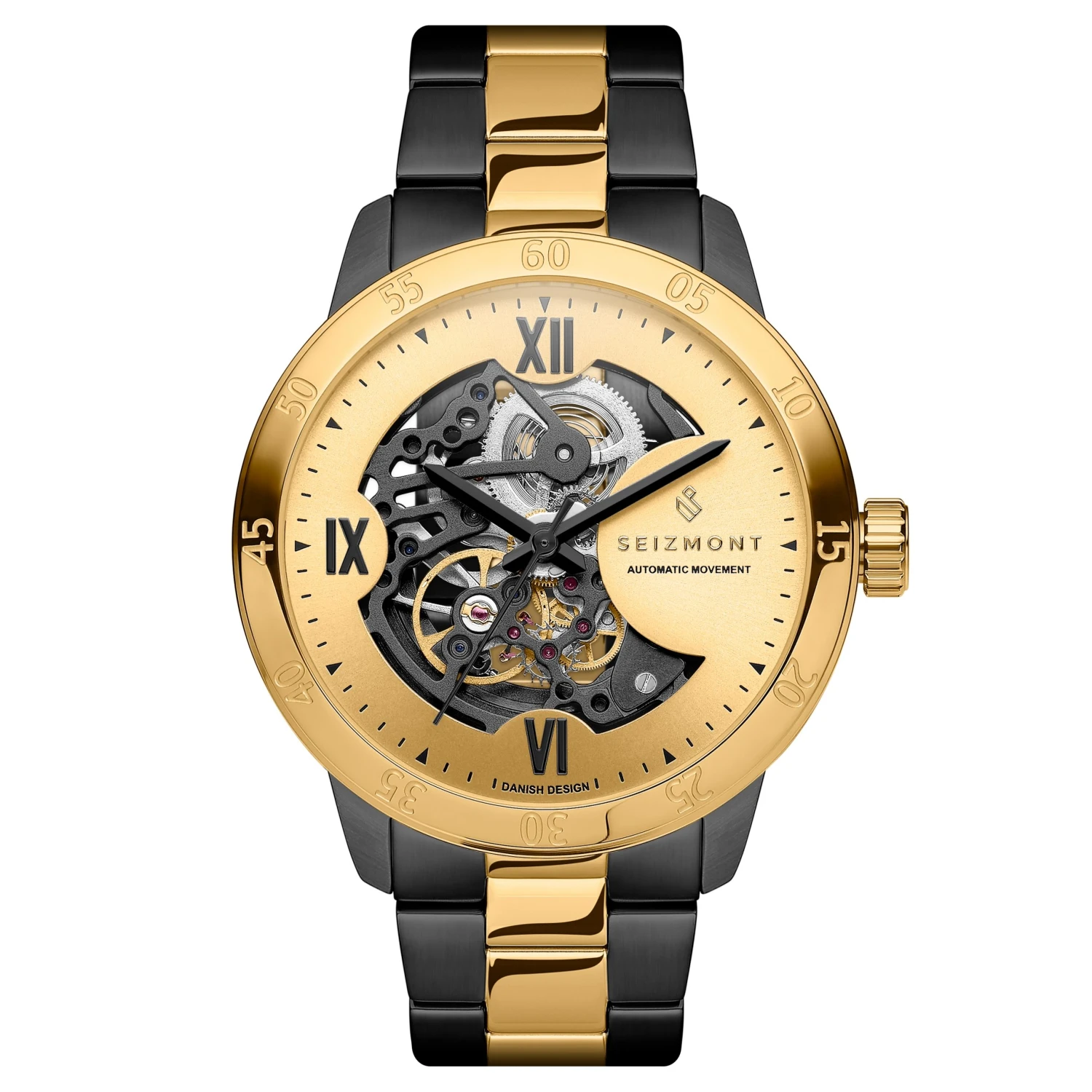 Seizmont Dante II | Montre squelette couleur noir et or 3 Seizmont Dante II | Montre squelette couleur noir et or