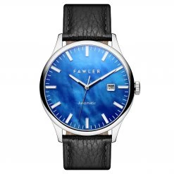Fawler Timon | Montre automatique à cadran en nacre bleue