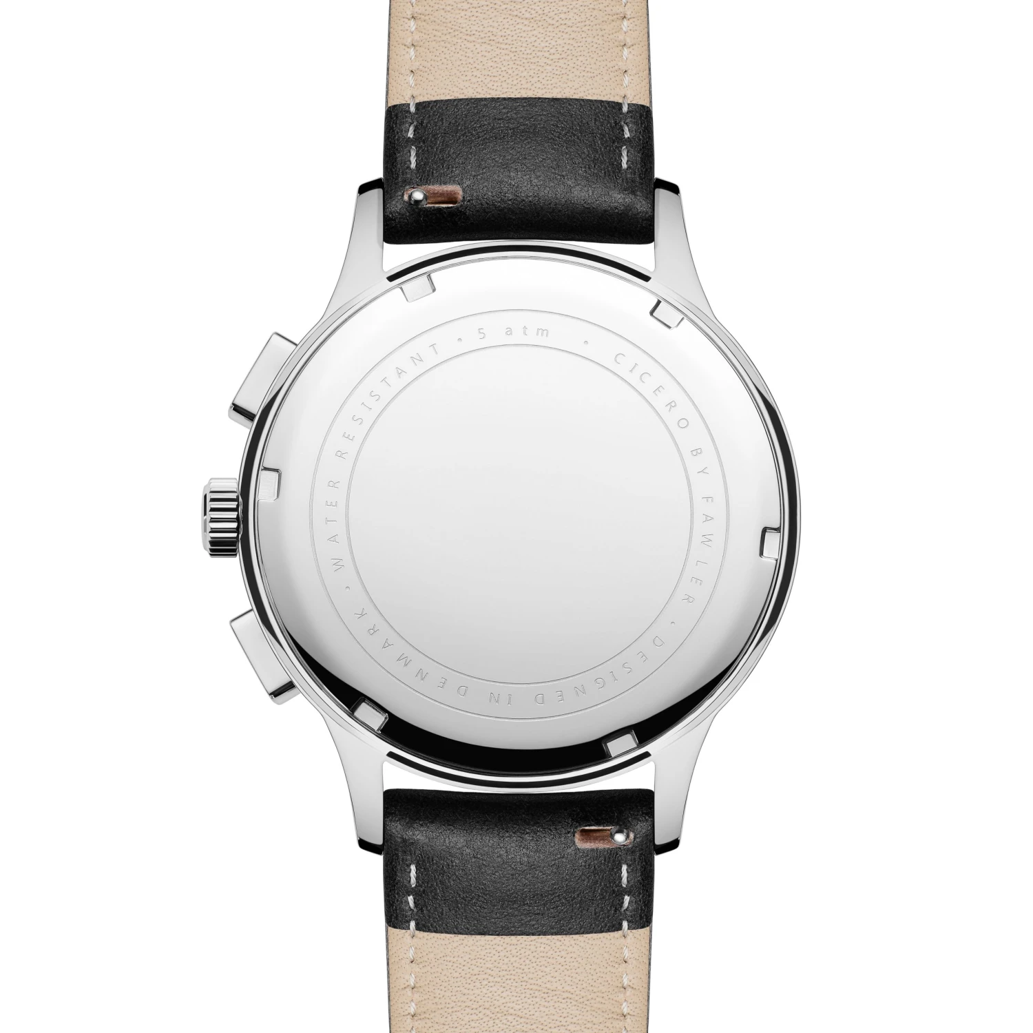 Fawler Cicero | Montre chronographe vintage blanche 8 Fawler Cicero | Montre chronographe vintage blanche – Image 6