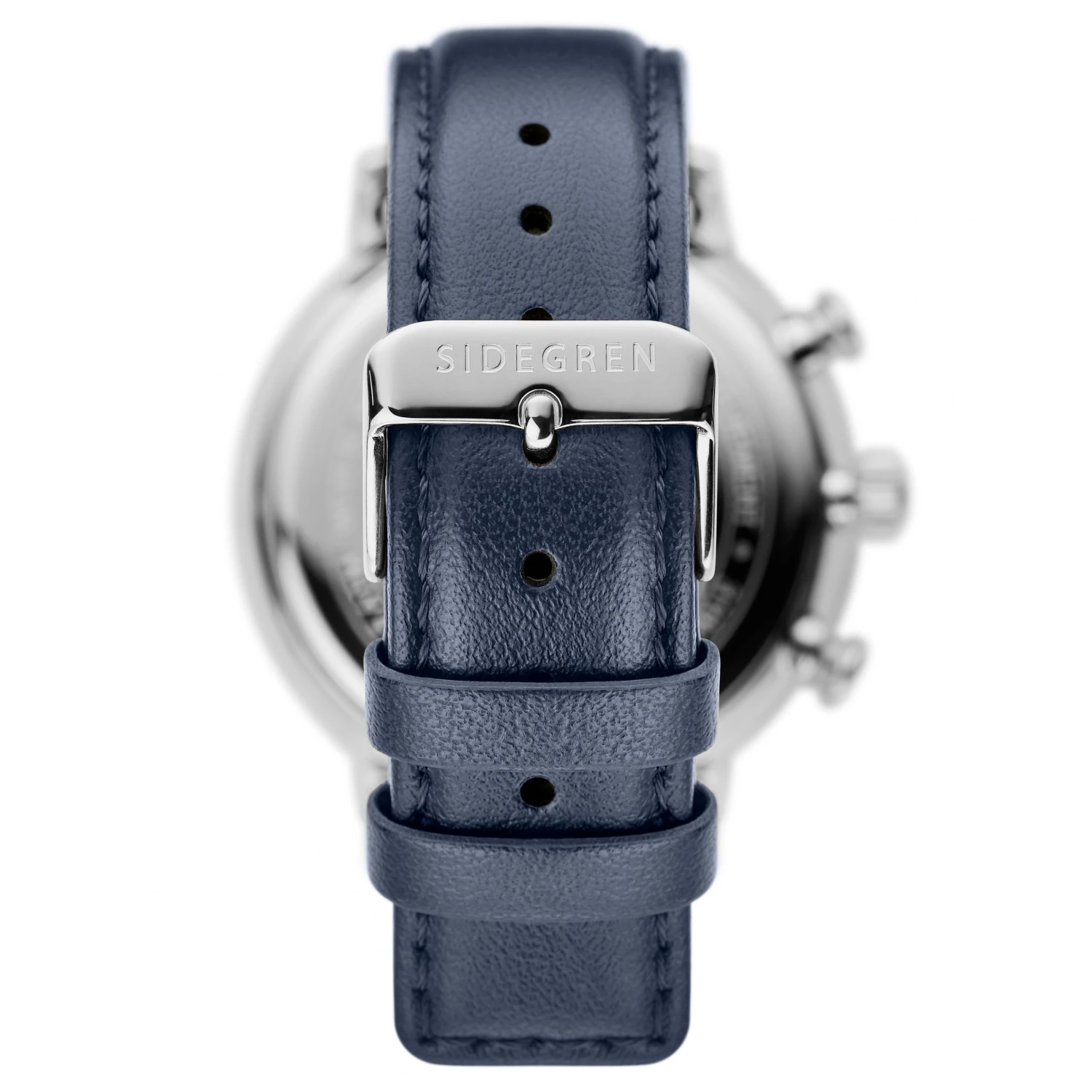 Sidegren Solis | Montre chronographe bleue à énergie solaire 7 Sidegren Solis | Montre chronographe bleue à énergie solaire – Image 5