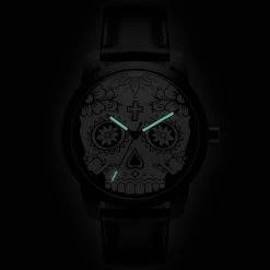 Lucleon Todos | Montre noire & blanche Le jour des morts -MONTRES Soldes 2 5tsc