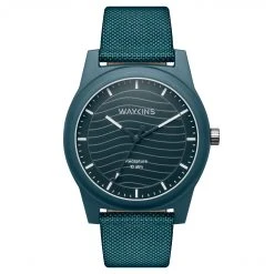 Waykins Recapture | Montre bleue en matériaux recyclés