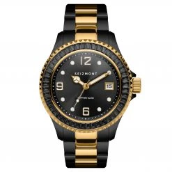 Seizmont Tide | Montre en acier - Le bijou noir