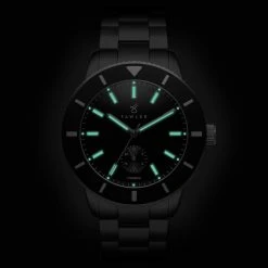 Fawler Makalu | Montre de plongée en titane brossé avec lunette noire -MONTRES Soldes 5 5.b66534dddc93eecf2c01a571e2000f73