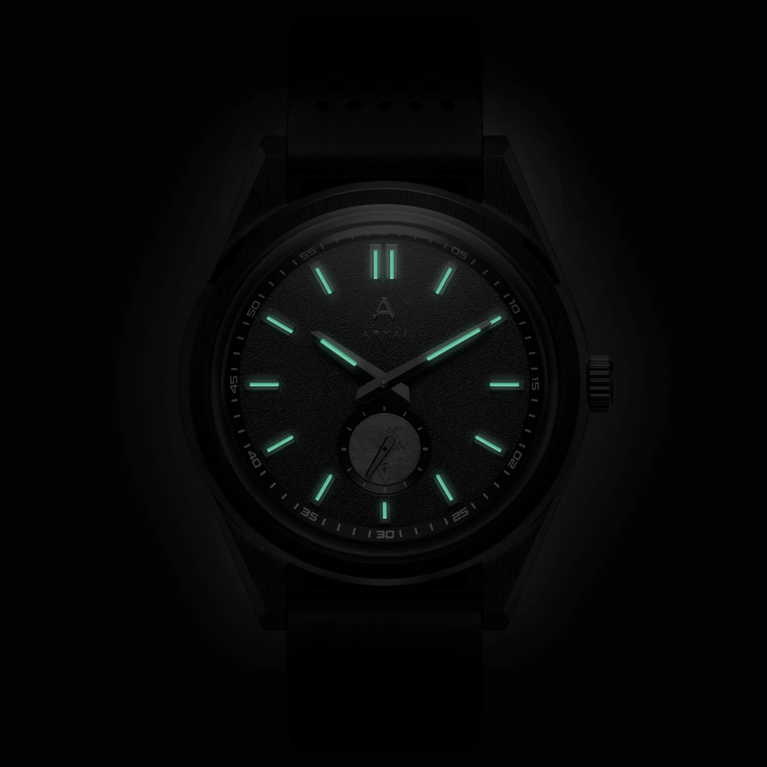Arkai Mond | Montre Meteorite en acier inoxydable noir - série limitée 4 Arkai Mond | Montre Meteorite en acier inoxydable noir - série limitée – Image 2