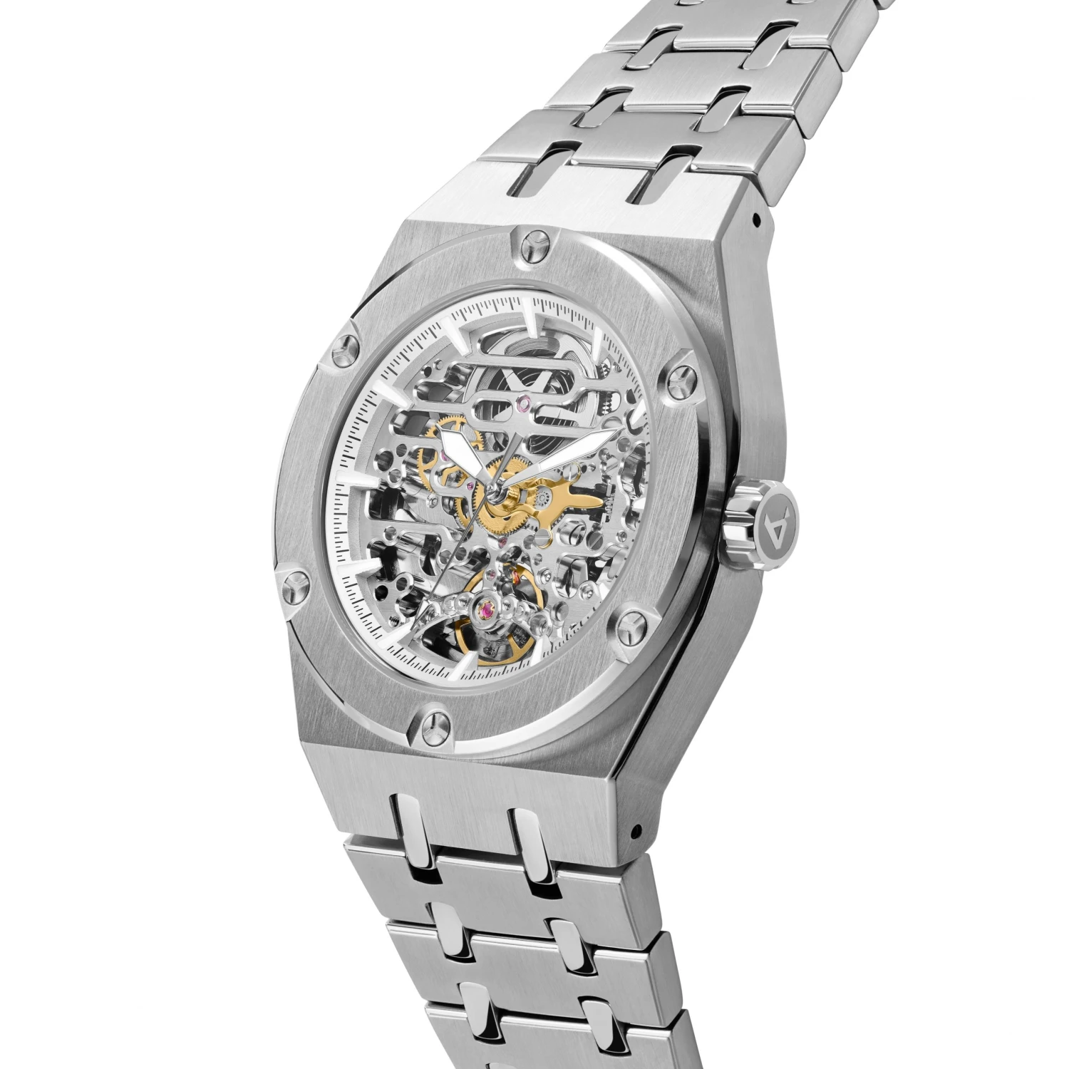 Arkai Montre squelette automatique argentée Aaric Mamut 4 Arkai Montre squelette automatique argentée Aaric Mamut – Image 2