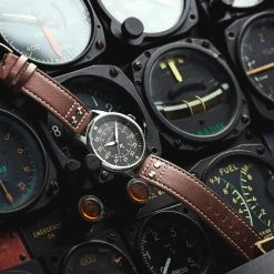 Fawler Apollo | Montre Aviateur en acier inoxydable noir et argenté 13 Fawler Apollo | Montre Aviateur en acier inoxydable noir et argenté -MONTRES Soldes jwm apollo drop38 frank christensen 26128 1x1 09