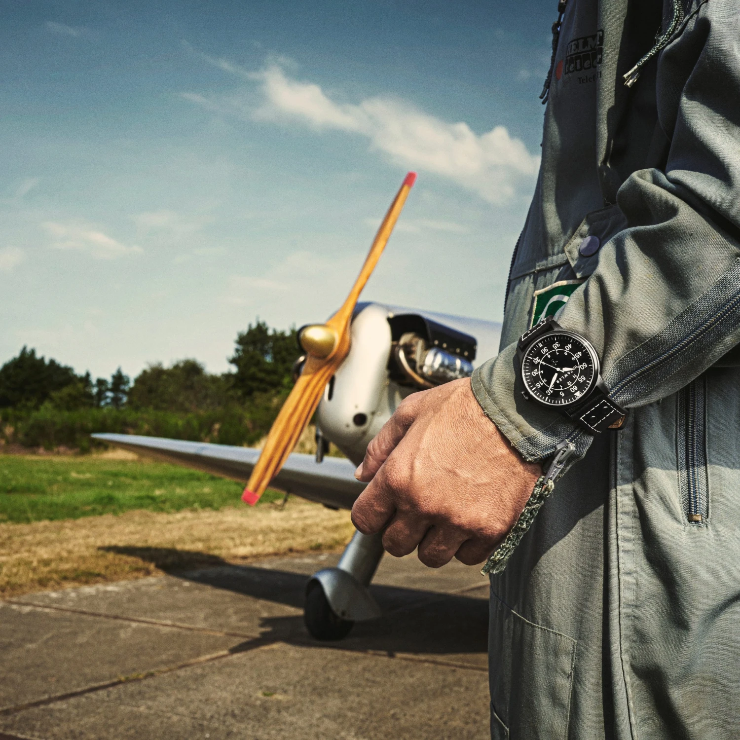 Fawler Apollo | Montre Aviateur en acier inoxydable noir 5 Fawler Apollo | Montre Aviateur en acier inoxydable noir – Image 3