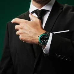 Fawler Makalu | Montre de plongée en titane brossé avec lunette verte 10 Fawler Makalu | Montre de plongée en titane brossé avec lunette verte -MONTRES Soldes jwm makalu collection lasse olsen 26041 1x1 40