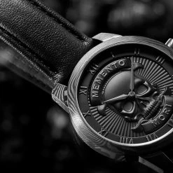 Lucleon Memento Mori | Montre à tête de mort en acier de Damas -MONTRES Soldes jwm mmcc collection 24853 1x1 2 1