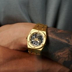 Arkai Montre squelette automatique dorée Aadi Mamut 13 Arkai Montre squelette automatique dorée Aadi Mamut -MONTRES Soldes jwm mwcl ig 1x1 arkai watch gold 23542 barke johansen 5