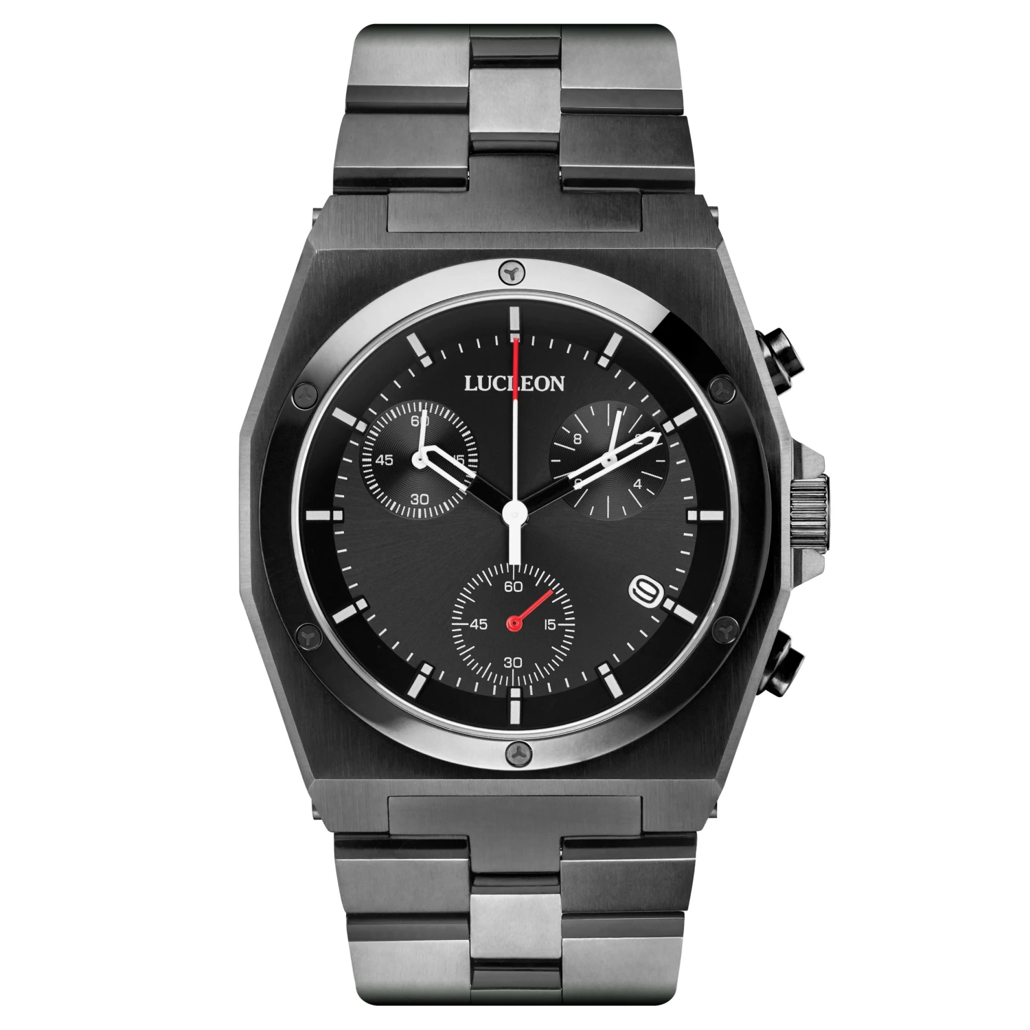 Lucleon Montre chronographe Lavon Ray en acier inoxydable 3 Lucleon Montre chronographe Lavon Ray en acier inoxydable