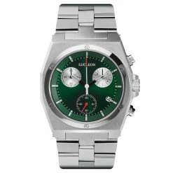 Lucleon Montre chronographe Leal Ray en acier inoxydable