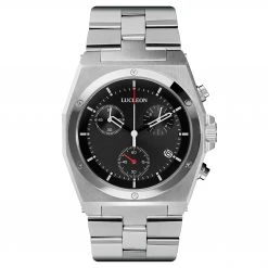 Lucleon Montre chronographe Linus Ray en acier inoxydable