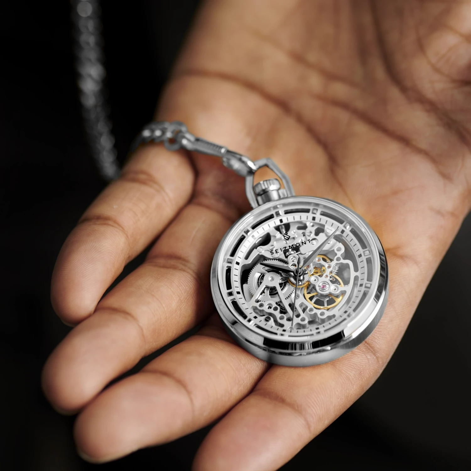 Seizmont Montre de poche squelette mécanique Sigismund Agito 5 Seizmont Montre de poche squelette mécanique Sigismund Agito – Image 4