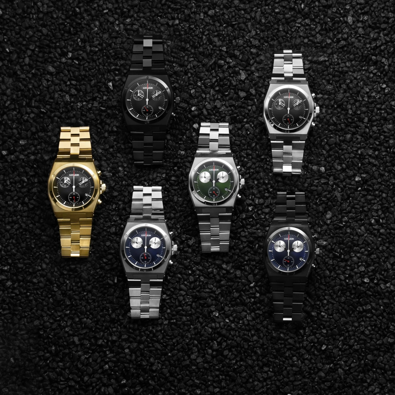 Lucleon Montre chronographe Lavon Ray en acier inoxydable 7 Lucleon Montre chronographe Lavon Ray en acier inoxydable – Image 5