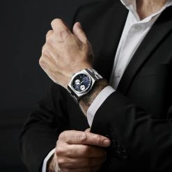 Lucleon Montre chronographe Linch Ray en acier inoxydable -MONTRES Soldes rel ig lucleon chronograph watch 21839 1 sq new korrekt