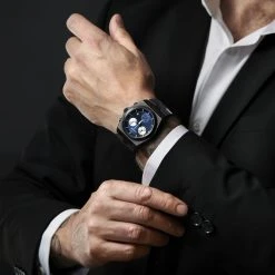 Lucleon Montre chronographe Lennon Ray en acier inoxydable -MONTRES Soldes rel ig lucleon chronograph watch 21841 1 sq new