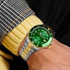 Seizmont Montre en acier inoxydable Damian Tide 10 Seizmont Montre en acier inoxydable Damian Tide -MONTRES Soldes rst megashoot 0 3 watch deltatie silvergoldgreenface22370 bjarkejohansen 2 1