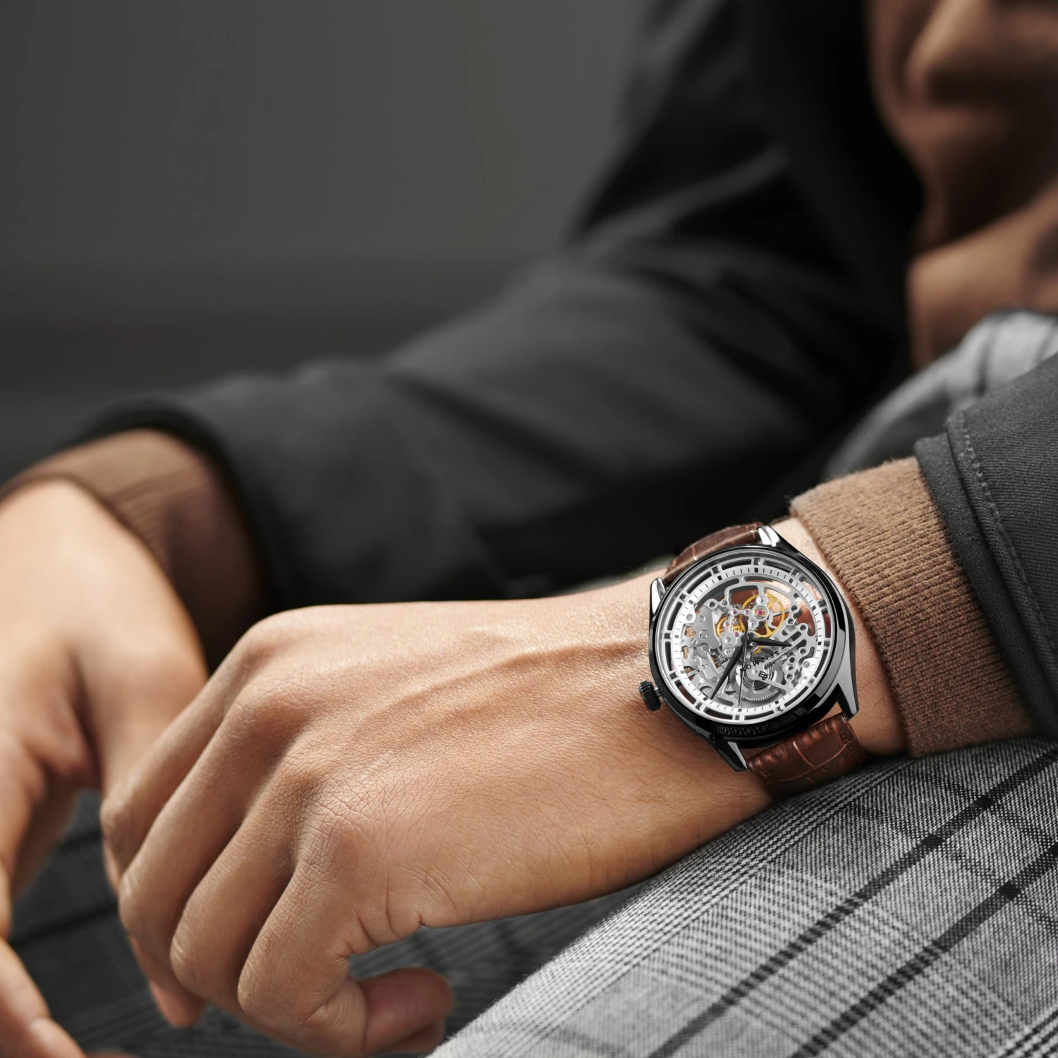 Seizmont Montre squelette automatique Stiles Motus 5 Seizmont Montre squelette automatique Stiles Motus – Image 3