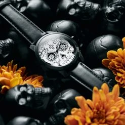 Lucleon Todos | Montre noire & blanche Le jour des morts -MONTRES Soldes rst todos dyoffthe dead nathan grant williams 26212 1x1 1