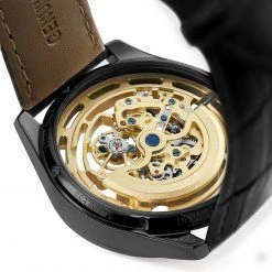 Seizmont Montre squelette automatique Sedric Motus -MONTRES Soldes sedric motus black gold black 4