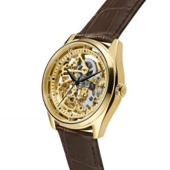 MONTRES Soldes -MONTRES Soldes steele motus gold gold brown 3