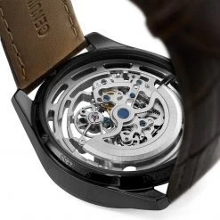 Seizmont Montre squelette automatique Stiles Motus 13 Seizmont Montre squelette automatique Stiles Motus -MONTRES Soldes stiles motus black silver brown 4